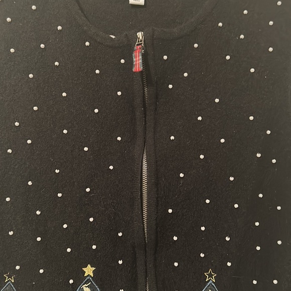 Charter Club Vintage Christmas vest L - Picture 3 of 5